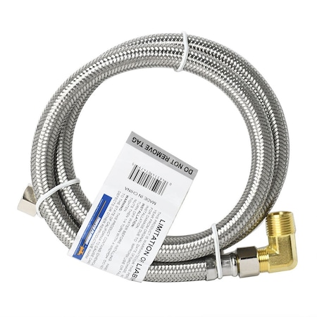 Thrifco Plumbing 3/8 Inch Comp x 3/8 Inch Comp x 96 Inch Extended Length Stainle 4401481